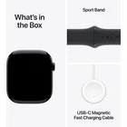 Viedpulkstenis Apple Watch Series 10 GPS 46mm Jet Black Aluminium Case with Black Sport Band - M/L [Mazlietots]